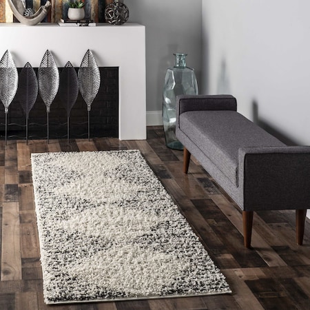 Nuloom Scarlette Abstract Diamond Shag Area Rug 2ft 8in x 10ft GCDX09A-28010